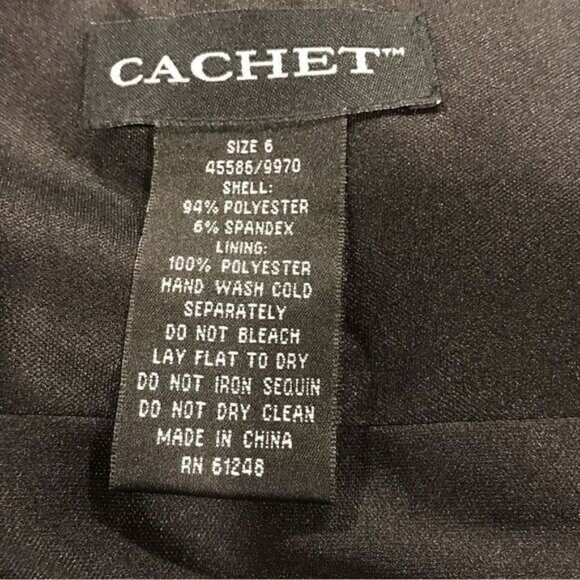 Black Cachet Halter Sequin Dress - Picture 11 of 13